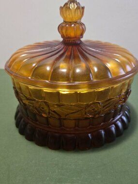Dark Amber Candy Dish